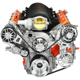 Chevy LS Pulley Kit - Alternator AC PS | Victory Series Machined