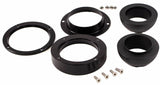 2" Compact Floor Mount Swivel Ball - Black Anodize Finish