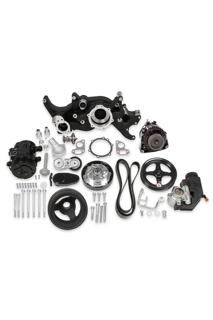 Holley Mid-Mount Complete Accessory System with Powermaster Alternator