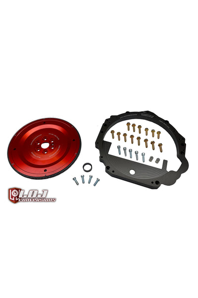 LS / LT to Jaguar 8HP70 / ZF8 Transmission Adapter Package