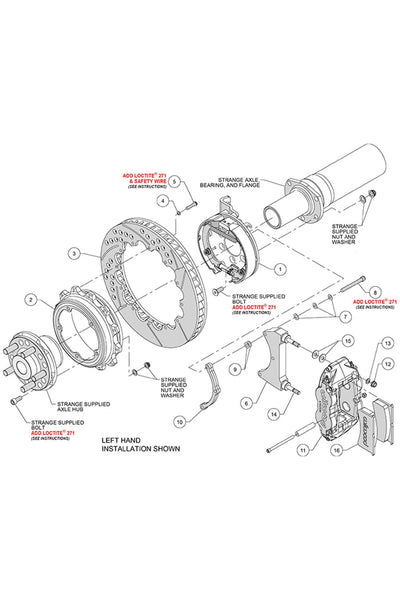 Wilwood Forged Narrow Superlite 4R Big Brake Rear Kit for Strange ...